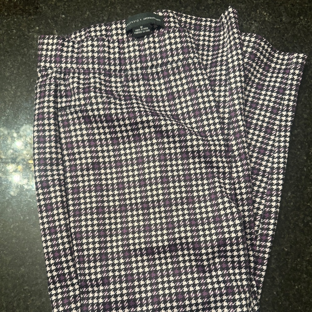 Sanctuary by Anthropologie plaid pull on pants leggings